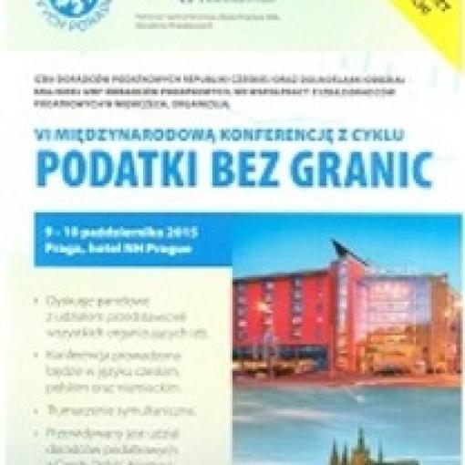 VI Międzynarodowa Konferencja w Pradze "PODATKI BEZ GRANIC"
