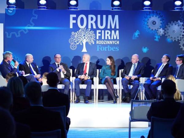 Prof. Adam Mariański w panelu podczas Forum Firm Rodzinnych Forbesa