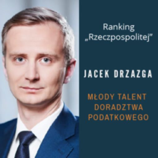 Jacek Drzazga młodym talentem doradztwa podatkowego